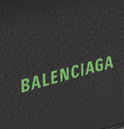 BALENCIAGA - Logo-Print Full-Grain Leather Billfold Wallet - Black