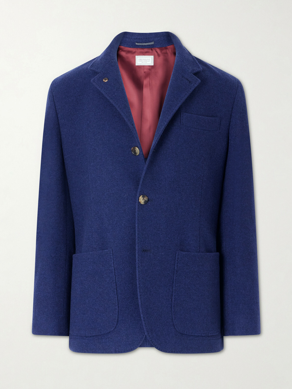 Brunello Cucinelli - Unstructured Brushed-Cashmere Blazer - Blue
