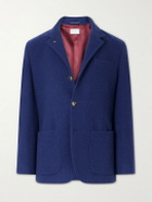 Brunello Cucinelli - Unstructured Brushed-Cashmere Blazer - Blue