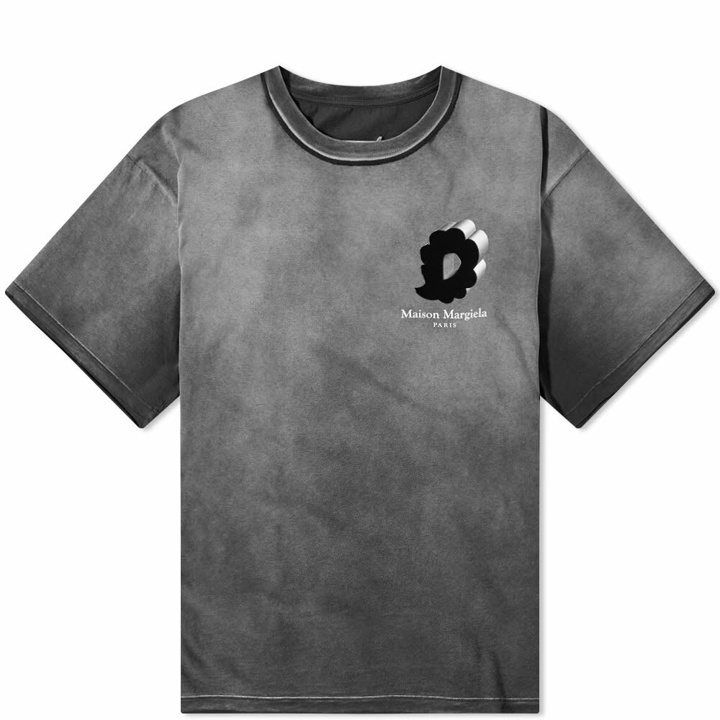 Photo: Maison Margiela Men's Symbol Print T-Shirt in Washed Black