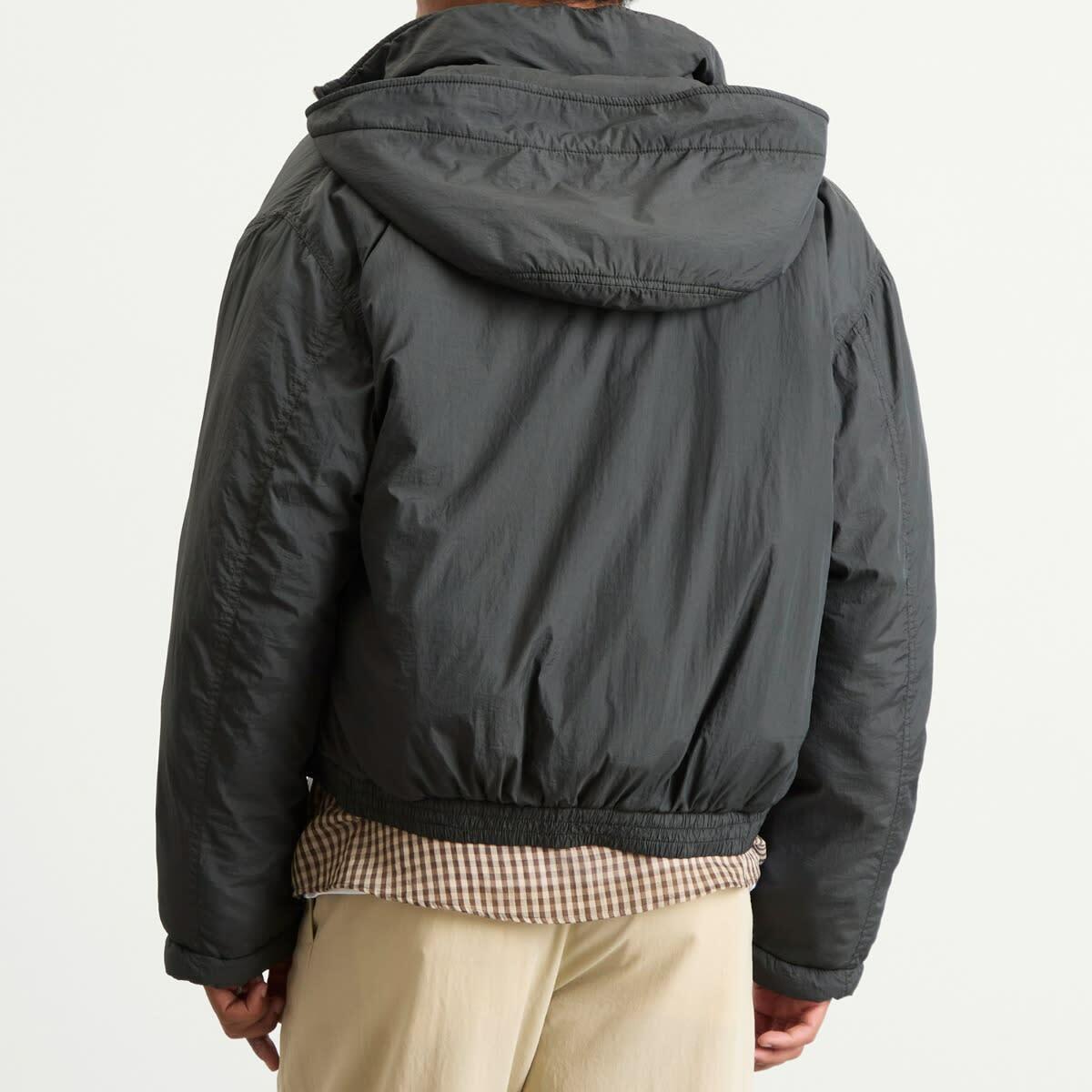 Ranra Men's Purs Padded Nylon Hoodie Jacket in Peat