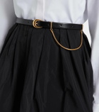 Jil Sander Curve chain-detail leather belt