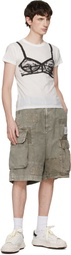 Maison MIHARA YASUHIRO Off-White 'Blakey' OG Sole Ripped Overdye Canvas Sneakers