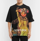 Undercover - Oversized Printed Cotton-Jersey T-Shirt - Black