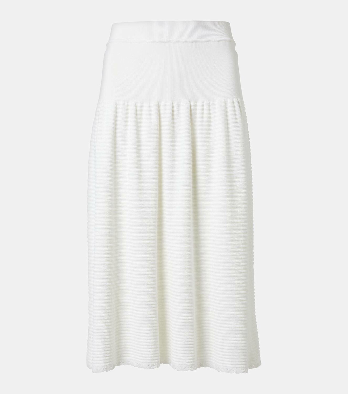 Loro Piana Dora Baltea silk and cotton midi skirt