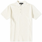 Rag & Bone Men's Harvey Knit Polo Shirt in Ivory