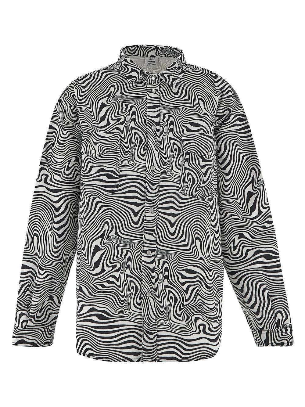 Photo: Vetements Zebra Print Shirt Jacket