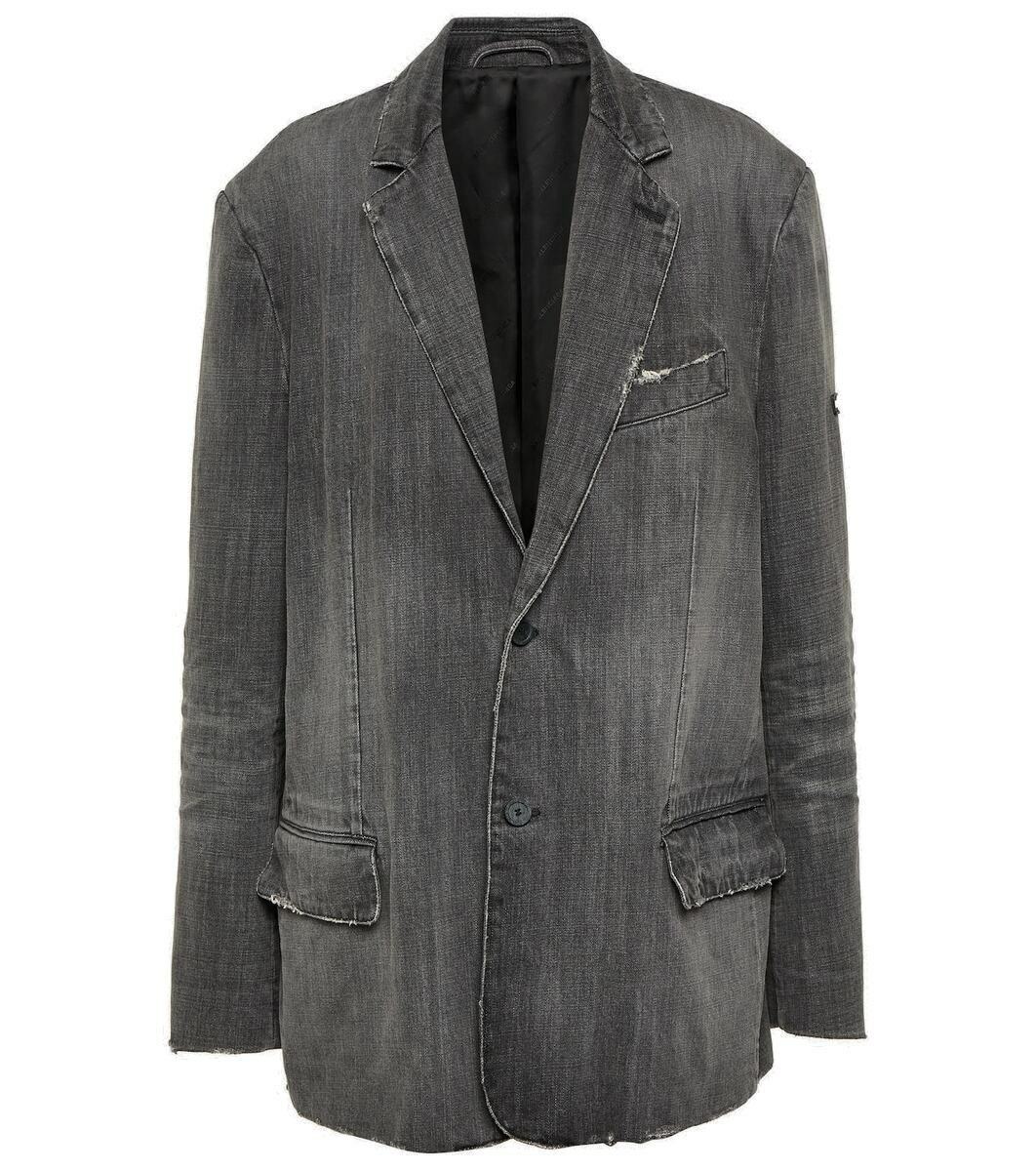 Photo: Balenciaga Faded denim jacket