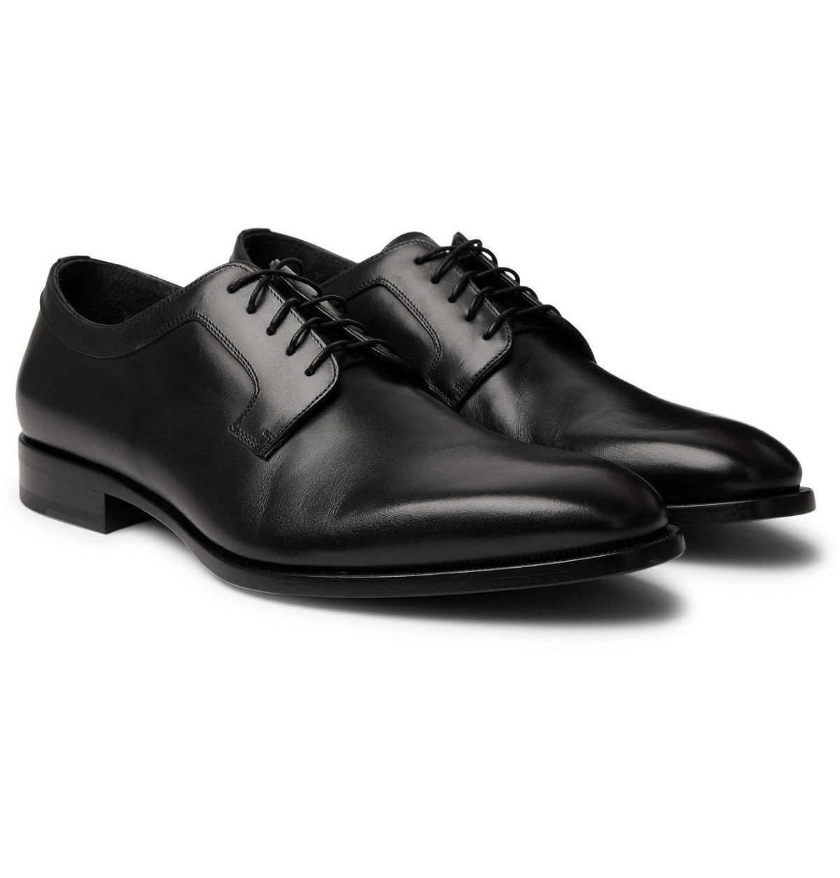 Photo: Dunhill - Leather Derby Shoes - Black