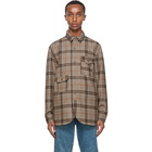 Han Kjobenhavn Beige Wool Army Shirt