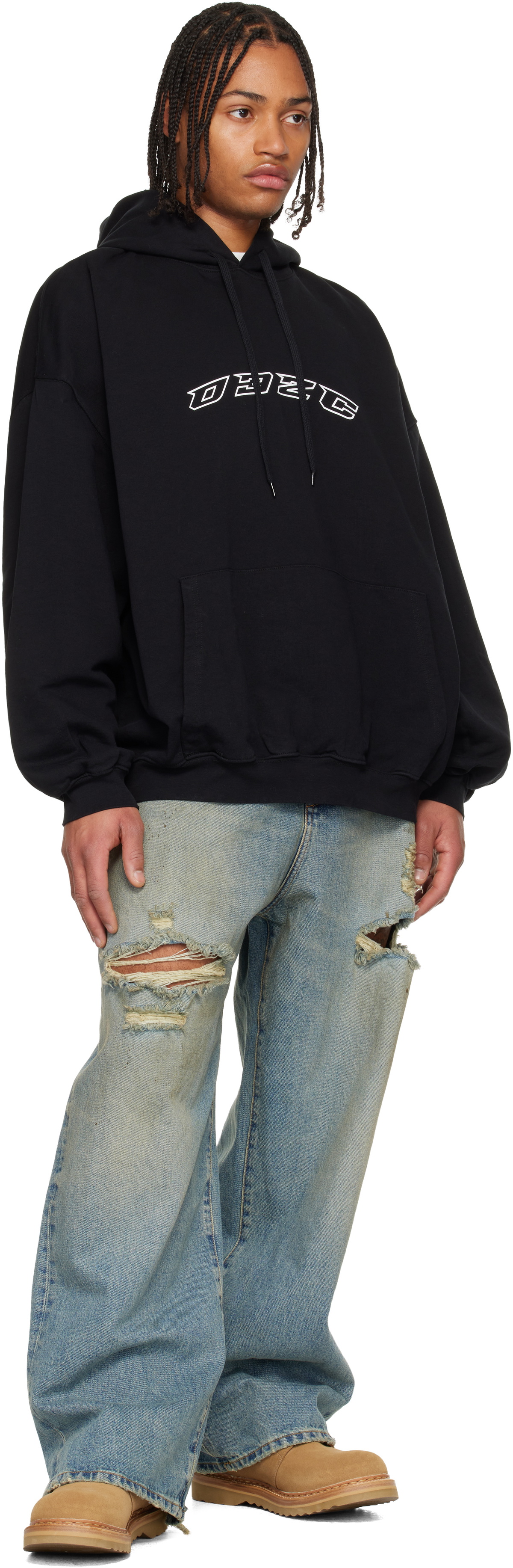 032c Black Hansel and Gretel Oversized Hoodie