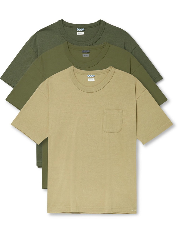 Photo: Visvim - Three-Pack Cotton-Jersey T-Shirt - Multi