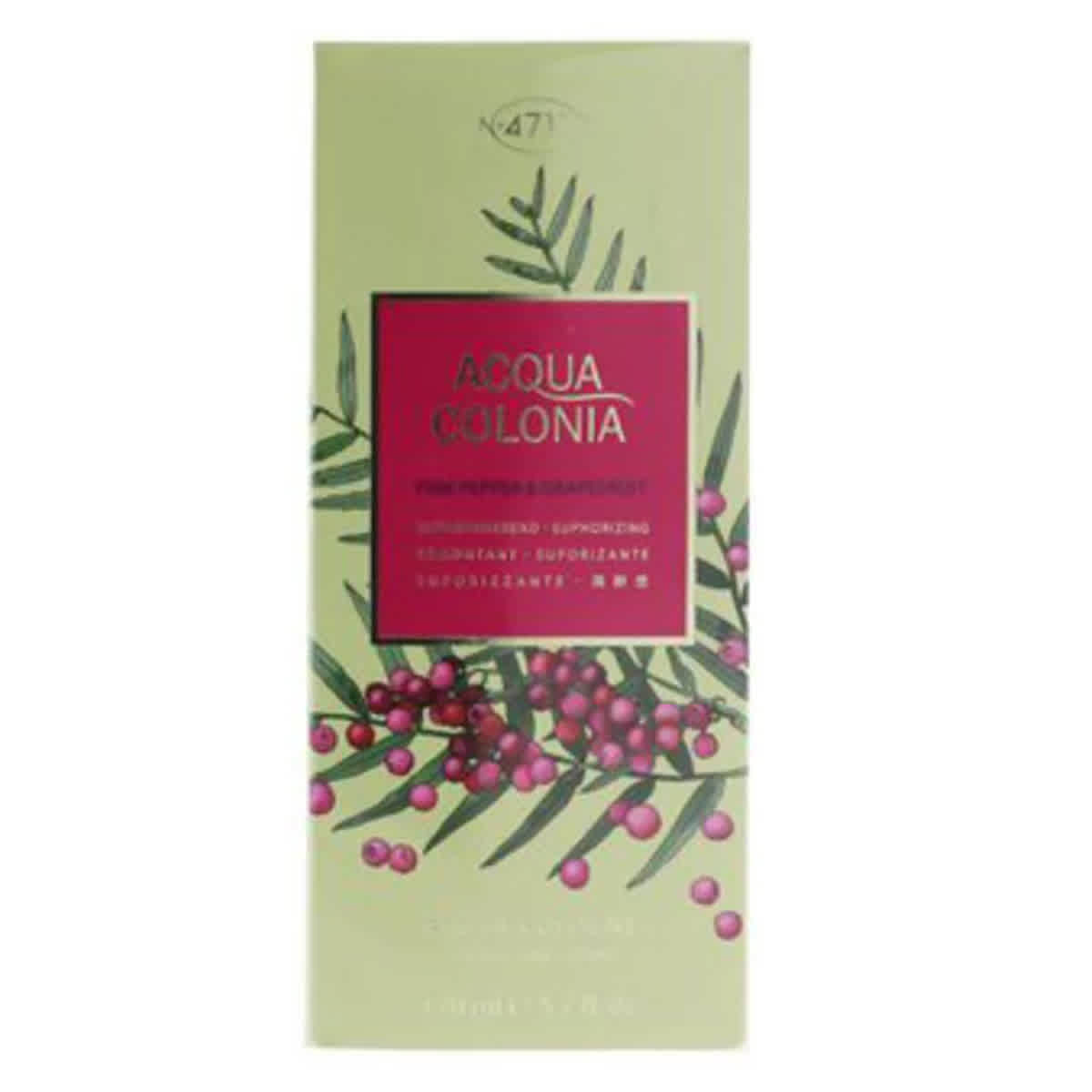 4711 Unisex Acqua Colonia Pink Pepper & Grapefruit EDC Spray 5.7 Oz Fragrances 4011700744114