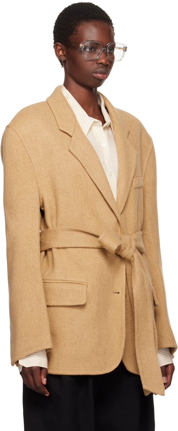 Recto Beige Handmade Single-Breasted Jacket Recto