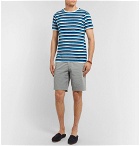 Orlebar Brown - Striped Cotton-Terry T-Shirt - Blue