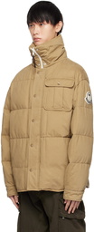 Moncler Genius Moncler x Palm Angels Brown Fieldrush Short Down Jacket