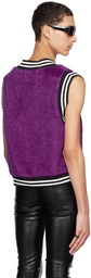 Theophilio Purple Shag Sweater Vest