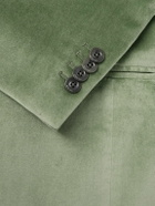 Boglioli - Slim-Fit Shawl-Collar Cotton-Blend Velvet Tuxedo Jacket - Green