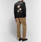 Loewe - Printed Loopback Cotton-Jersey Sweatshirt - Men - Black