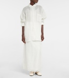The Row - Berth high-rise linen maxi skirt