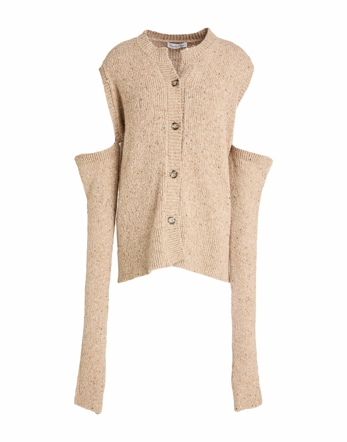 Manila Grace Womens Cardigan in Beige