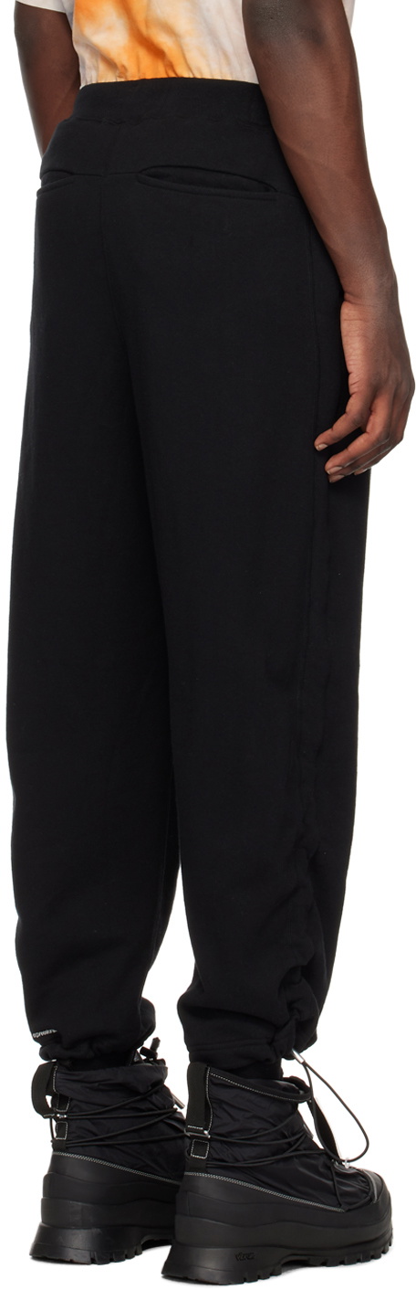 VEIN Black Elasticized Sweatpants