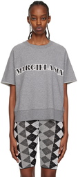 MM6 Maison Margiela Grey Raw Edge Sweatshirt