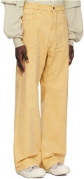 Rick Owens DRKSHDW Yellow Geth Jeans