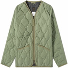 Taion Men's Military Zip Down Jacket in Sage Green