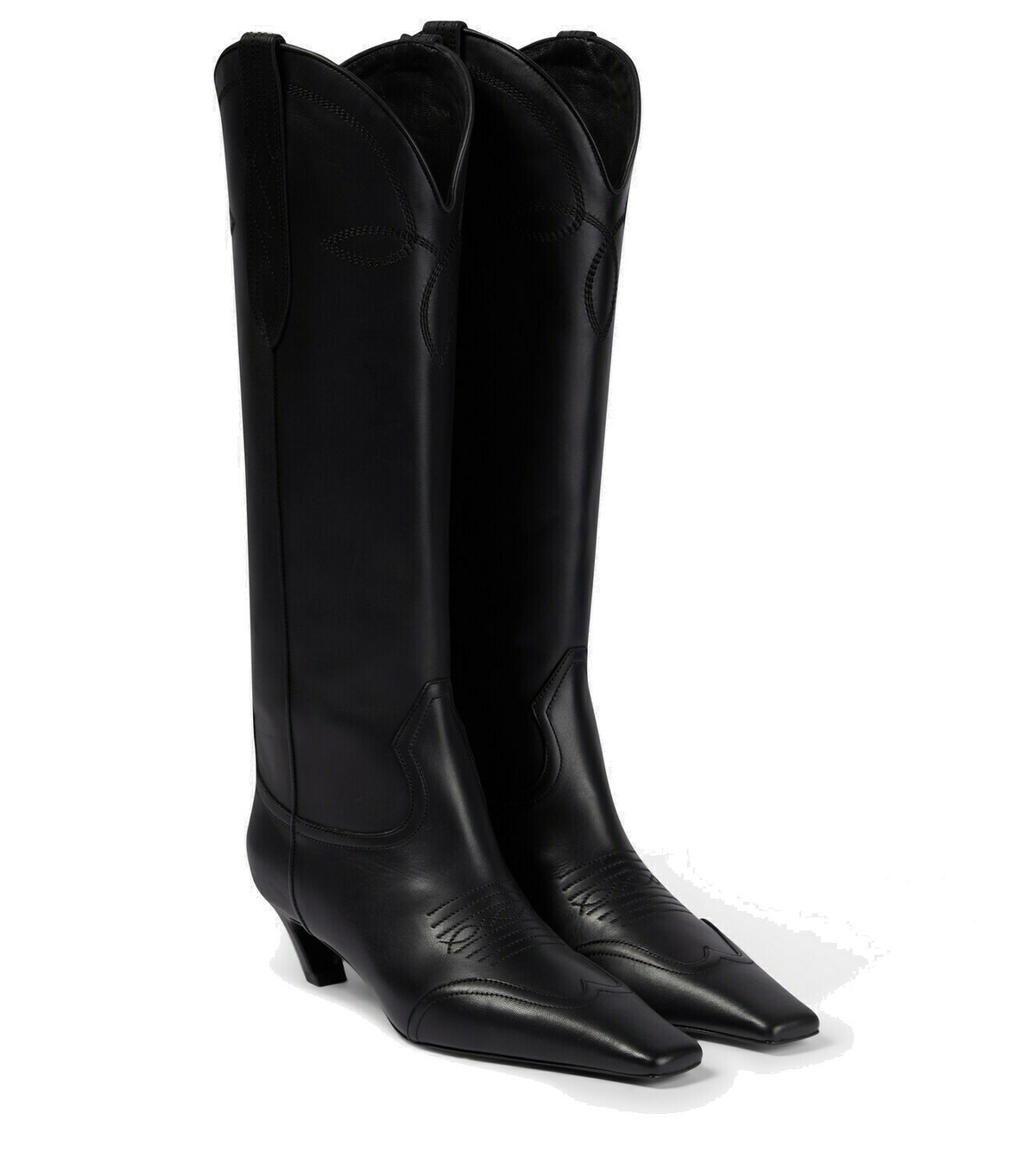 【関税込み】KHAITE Boots Khaite Andee Leather Knee Boots - Bergdorf Goodman