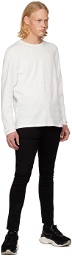 rag & bone White Classic Flame Long Sleeve T-Shirt