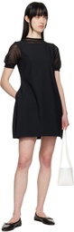 AMOMENTO Black Hourglass Minidress