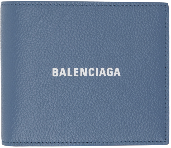 Photo: Balenciaga Blue Folded Wallet