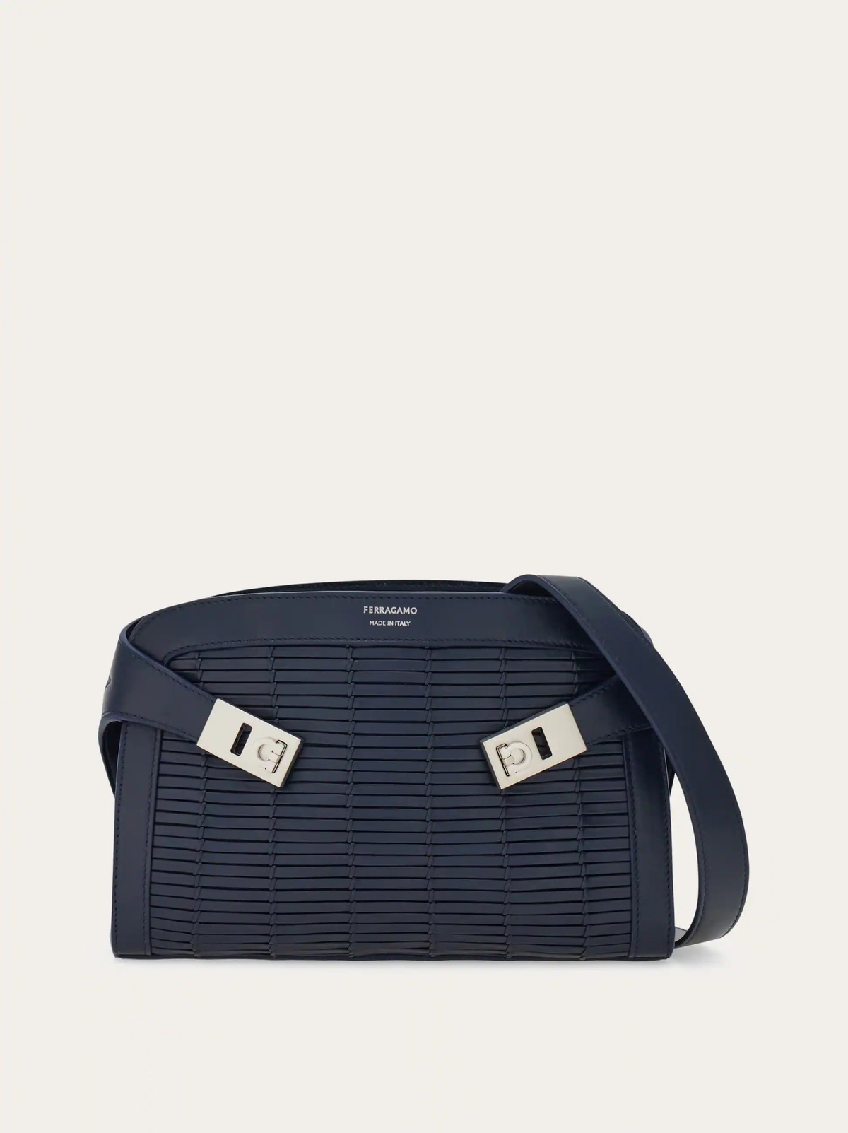 Ferragamo Mens Hug shoulder bag (S) in Blue