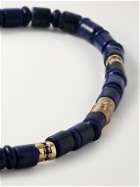Luis Morais - Pineal Gold, Sapphire and Lapis Lazuli Beaded Bracelet