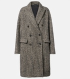 Brunello Cucinelli Herringbone wool-blend coat