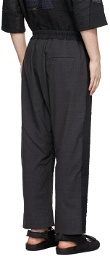 By Walid Black & Blue Gerald Trousers