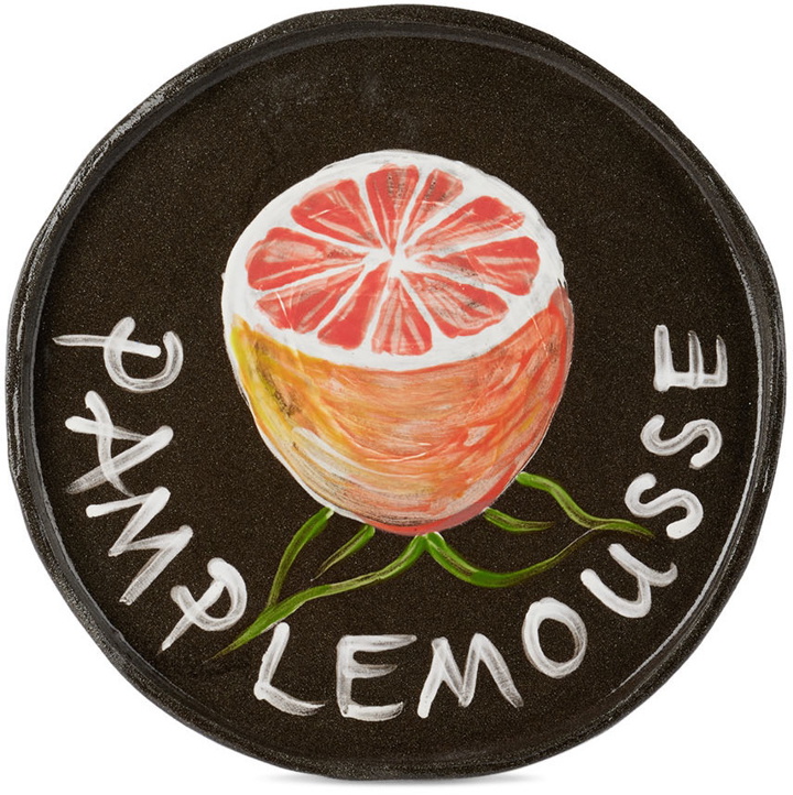 Photo: Harlie Brown Studio SSENSE Exclusive Black 'Pamplemousse' Plate