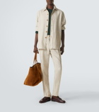 Rubinacci Striped linen and wool shirt