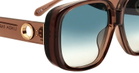 Linda Farrow Astrid - Brown / Aqua Sunglasses