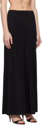 Matteau Black Bias Elastic Maxi Skirt
