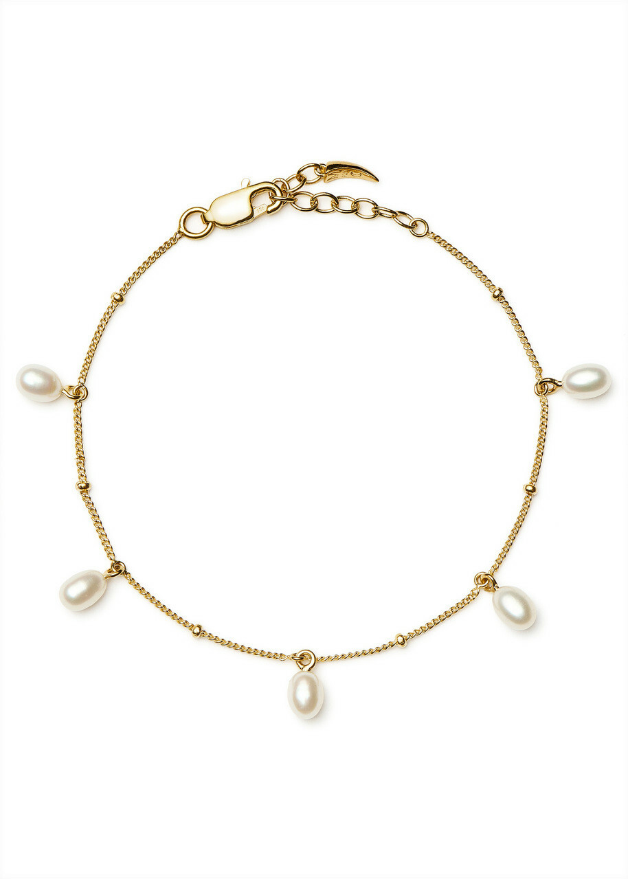 Missoma Pearl Baya 18k Gold-plated Charm Bracelet