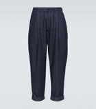 Giorgio Armani Striped herringbone tapered jeans
