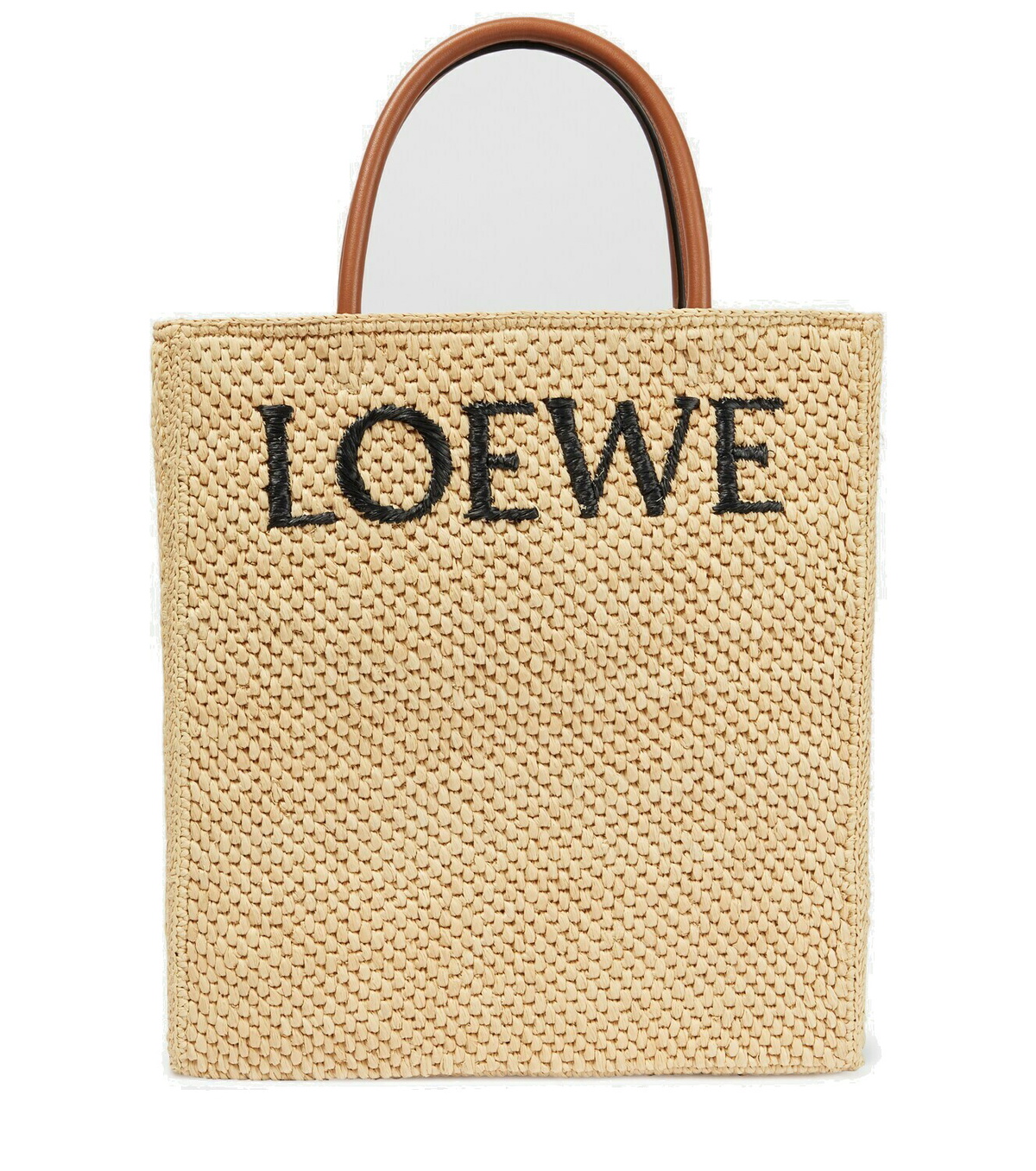 Loewe - Standard A4 raffia tote bag Loewe