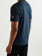 Belstaff - Thom Logo-Appliquéd Cotton-Jersey T-Shirt - Blue