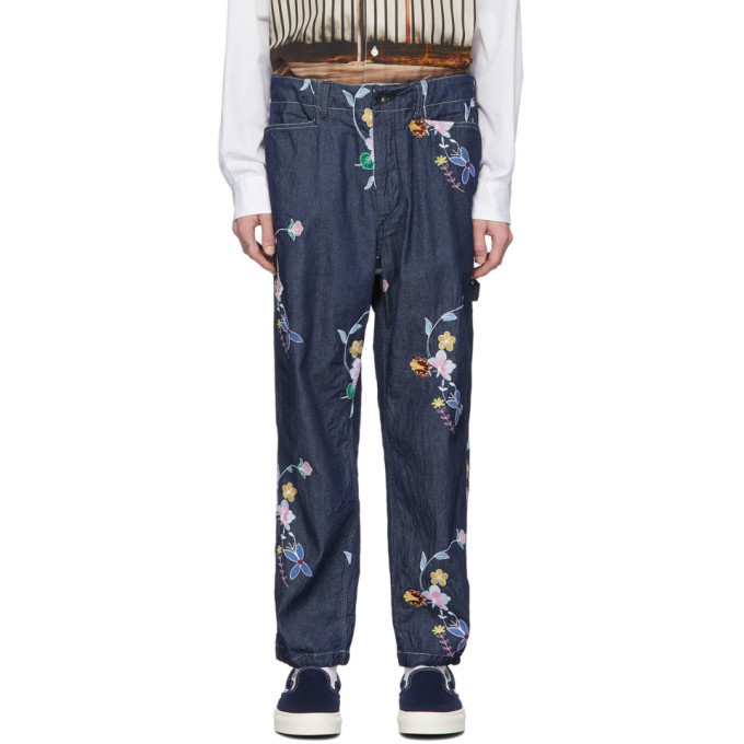 Photo: Engineered Garments Indigo Painter Jeans