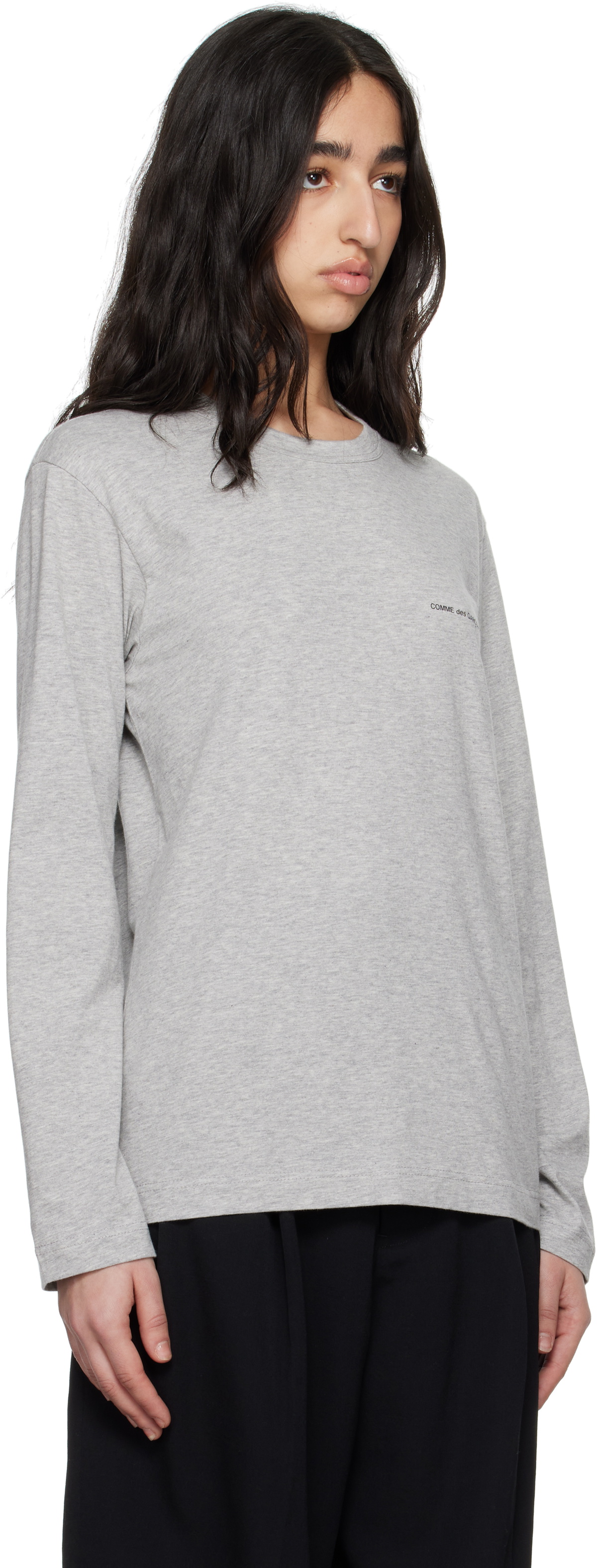 Comme des Garçons Shirt Gray Logo T-shirt