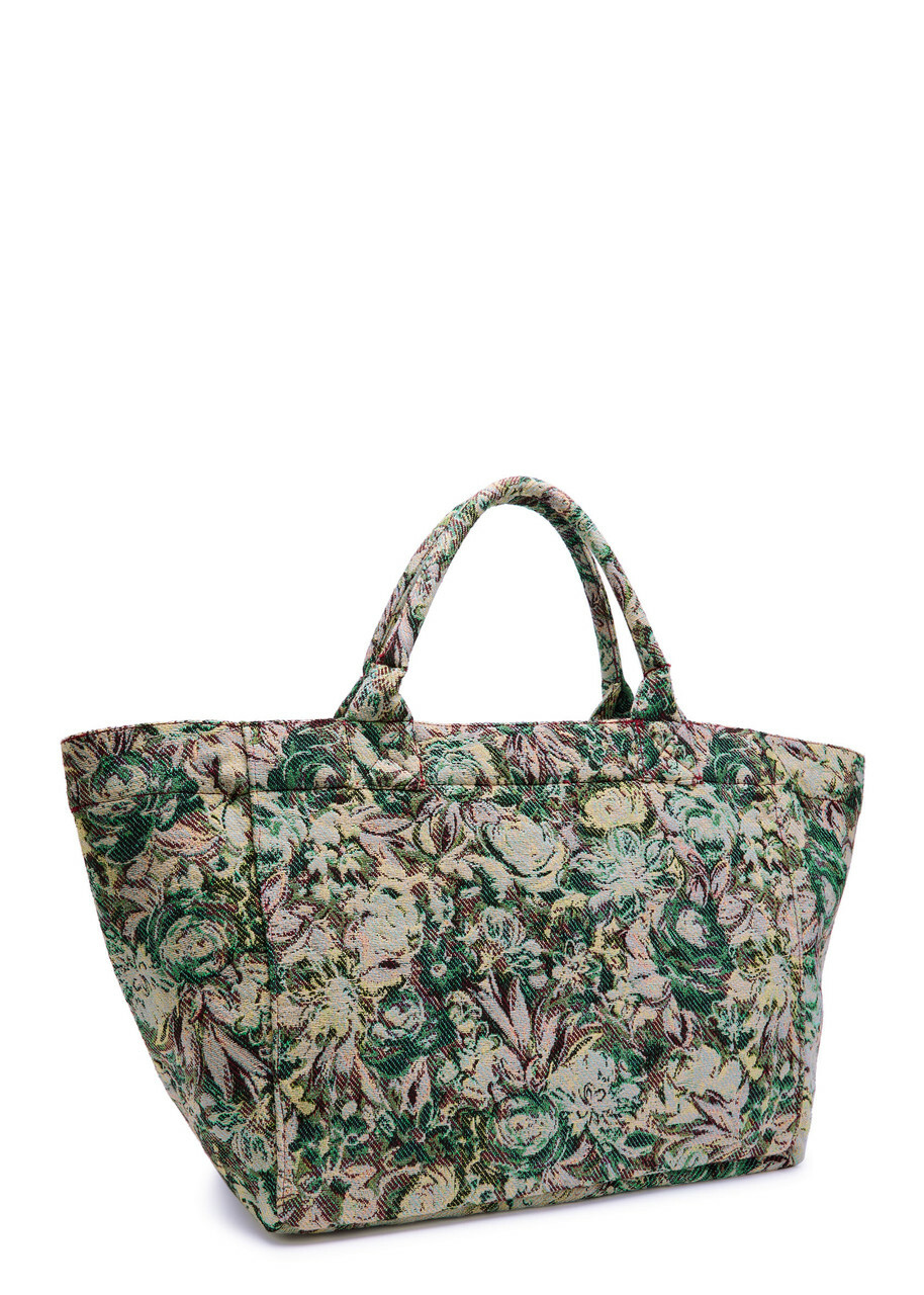 Ganni Jadeite Xxl Reversible Tapestry Shopper Tote bag - Multicoloured - One Size