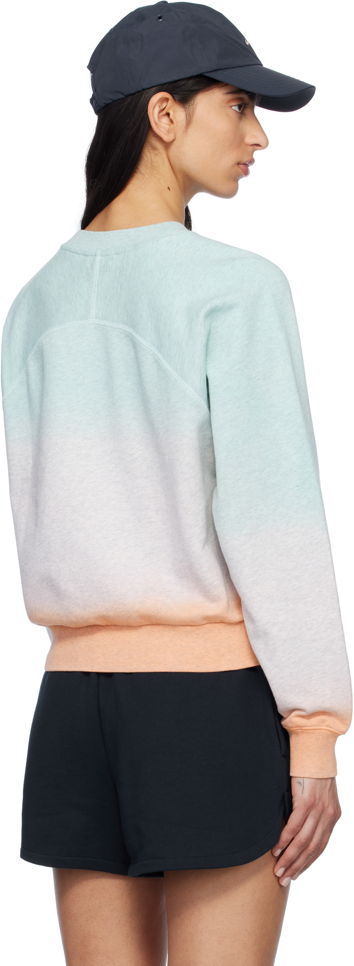 A.P.C. Blue & Pink ASICS Edition Stone Dip Dye Sweatshirt