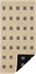 Baina Beige & Black Torrens Claremont Towel Set
